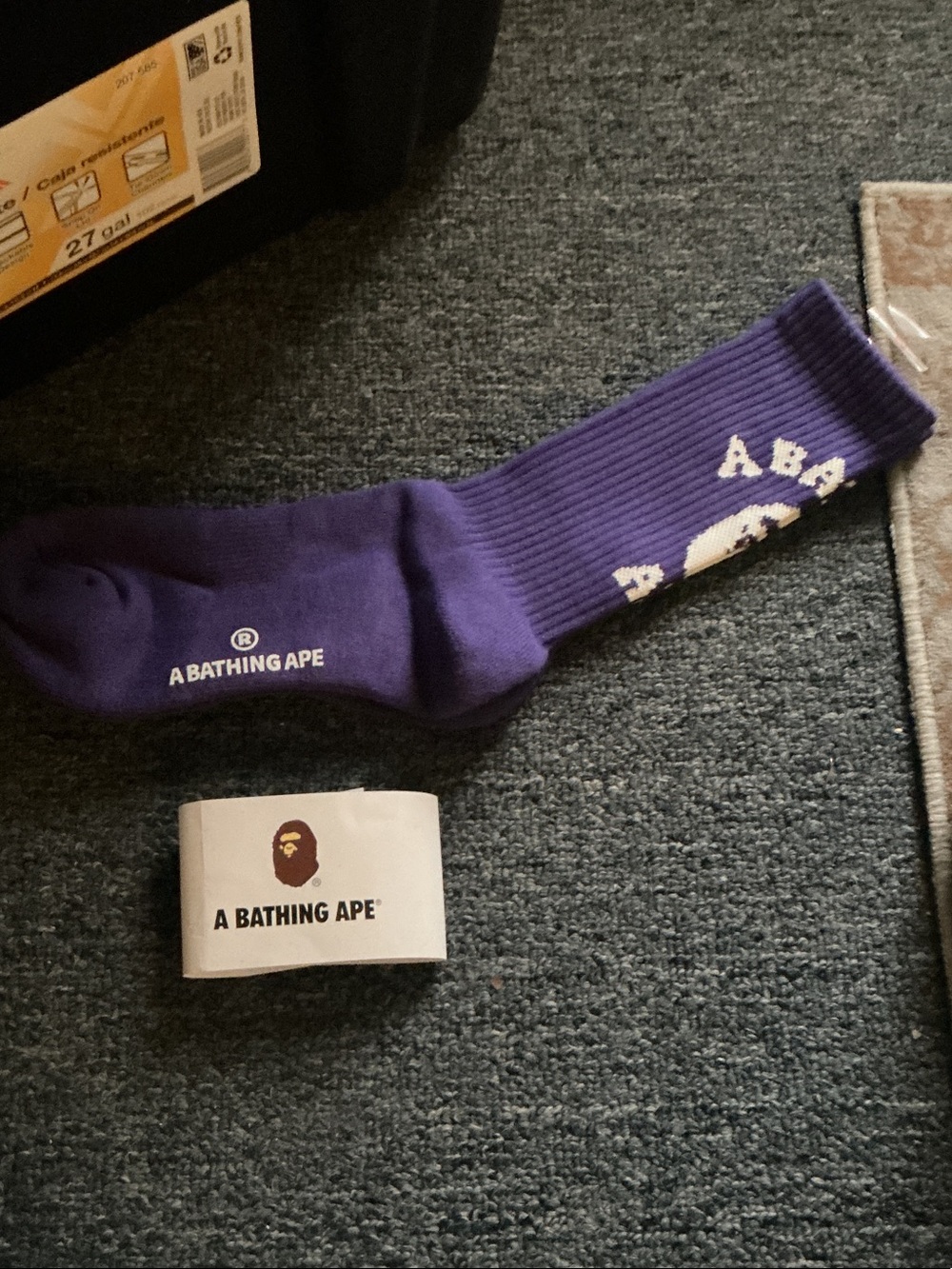 Purple Logo Crew Socks